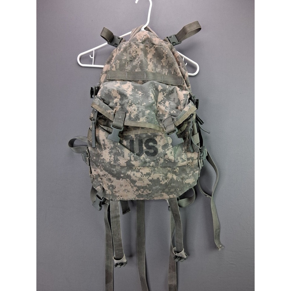 US Military Assault Pack MOLLE II ACU Digital Camo Backpack Tactical Hiking Grey